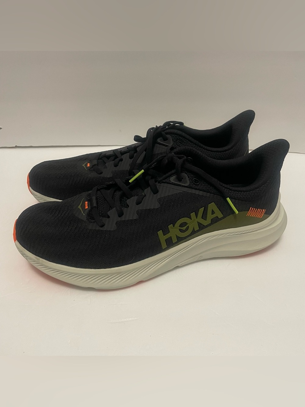Hoka Solimar Running Shoes Mens 12.5 Black Lettuce Mesh